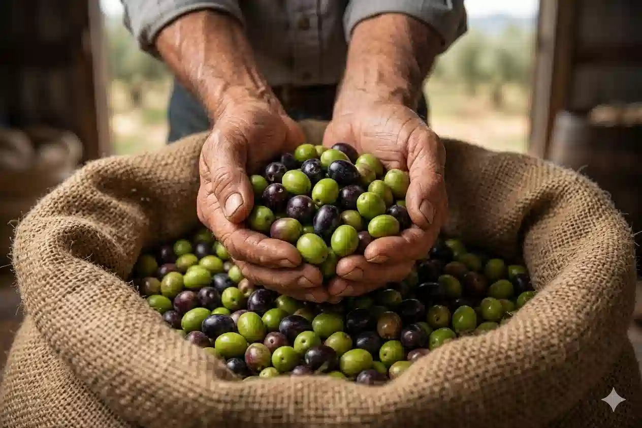 Olives in Hands